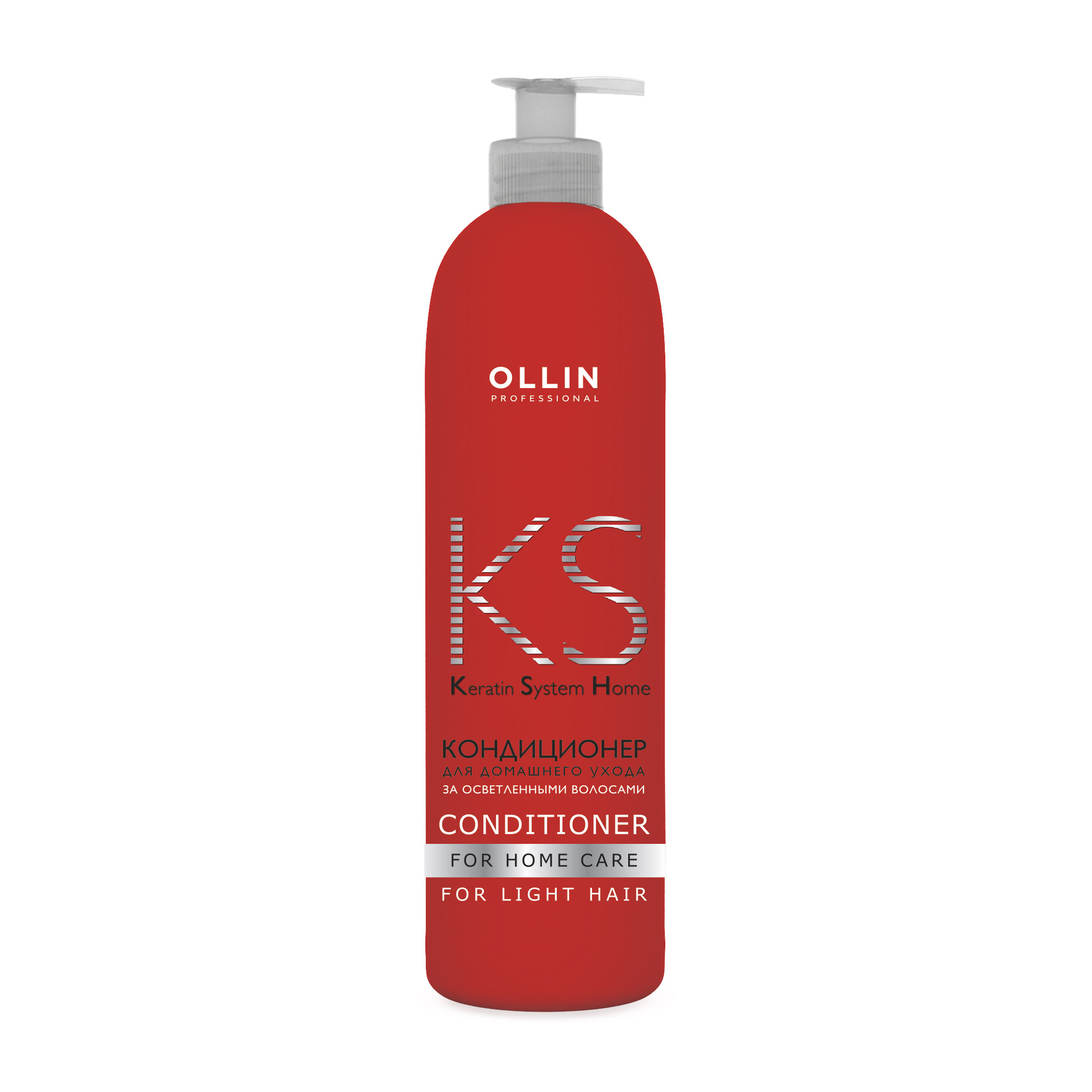 

Кондиціонер Ollin Professional Keratine System Home Conditioner For Home Care For Light Hair для домашнього догляду за освітленим волоссям, 250 мл