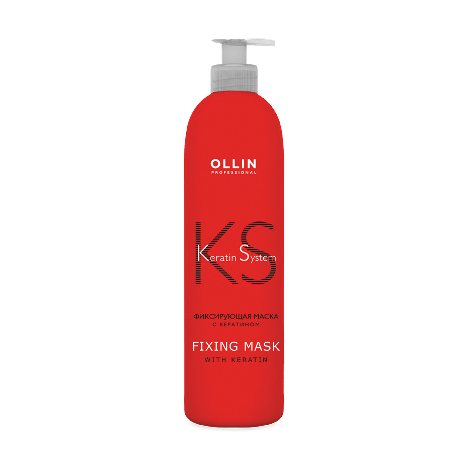 

Фіксуюча маска для волосся Ollin Professional Keratine System з кератином, 500 мл