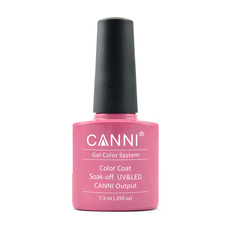 

Уцінка! Гель-лак для нігтів Canni Gel Color System Color Coat Soak-off UV&LED 044 Блідий карміновий, 7.3 мл