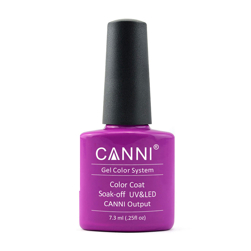 

Уцінка! Гель-лак для нігтів Canni Gel Color System Color Coat Soak-off UV&LED 086 Ліловий, 7.3 мл