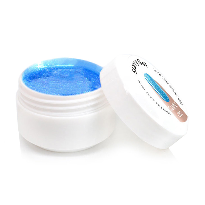 

Уцінка! Глітерний гель для нігтів Canni Starry Gel Зоряний пил, 380, 15 мл