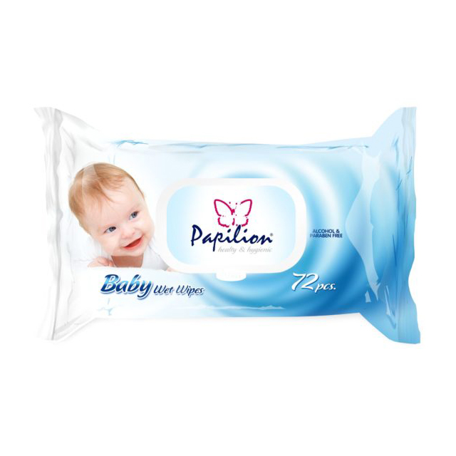 

Дитячі вологі серветки Papilion Wet Wipes Baby, 72 шт