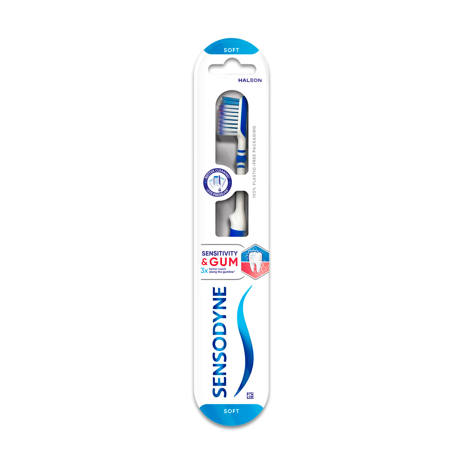 

Зубна щітка Sensodyne Чутливість зубів та захист ясен, м'якої жорсткості, 1 шт