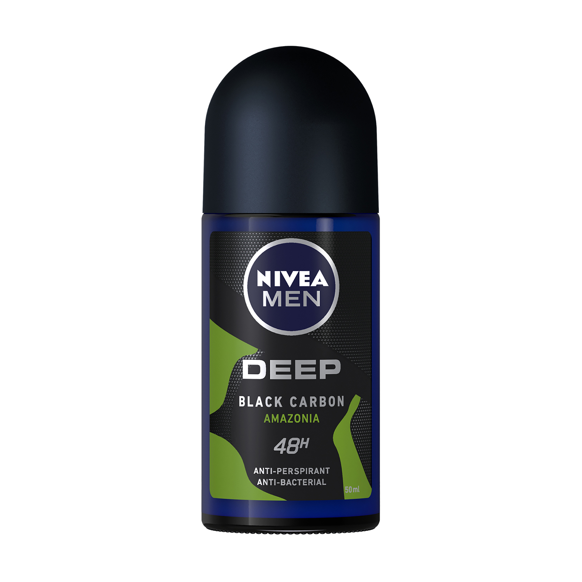 

Уцінка! Кульковий антиперспірант NIVEA MEN Deep Black Carbon Amazonia Anti-Perspirant 48H чоловічий, 50 мл