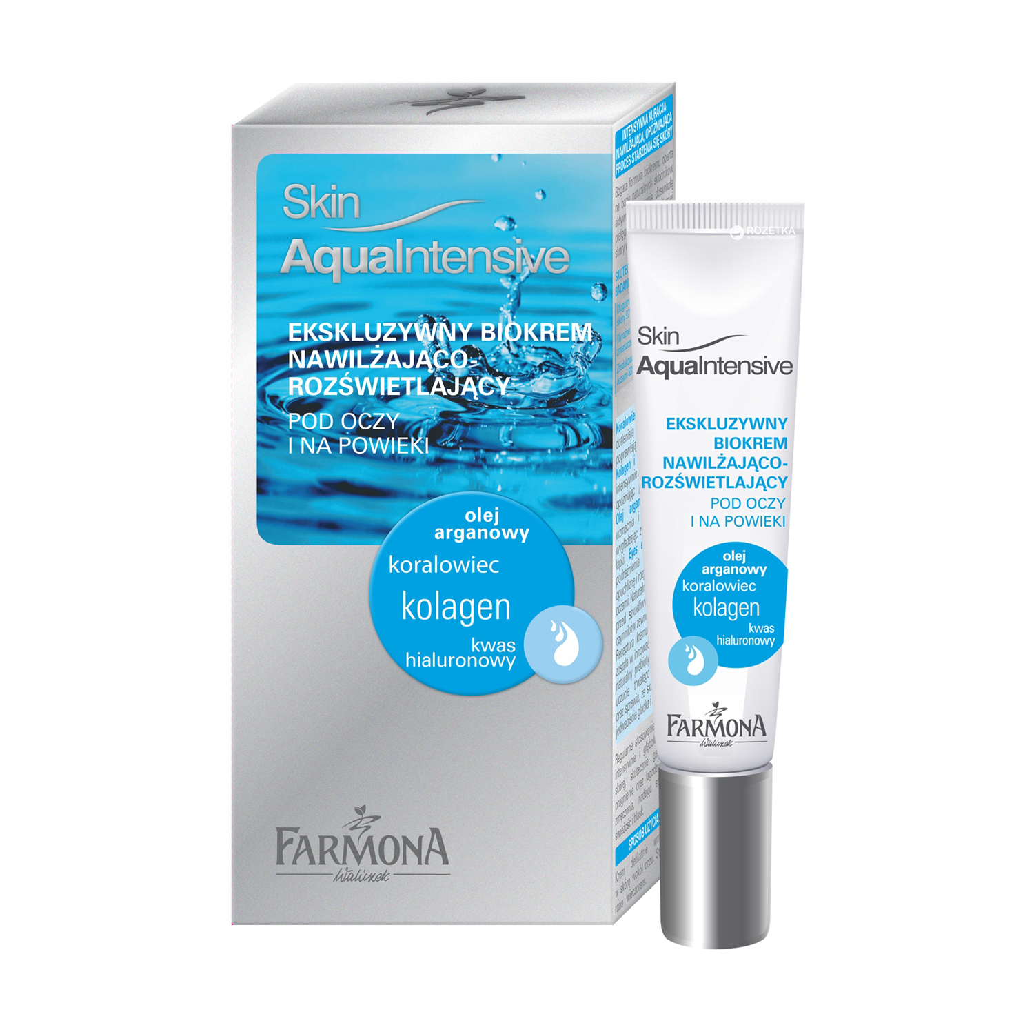 

Крем для шкіри навколо очей Farmona Skin Aqua для зволоження й освітлення шкіри проти зморшок, 15 мл
