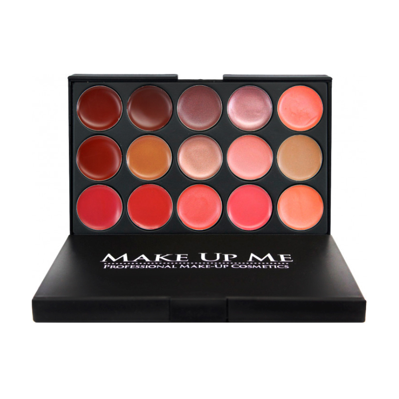 

Палетка для губ Make Up Me L15-2 15 кольорів