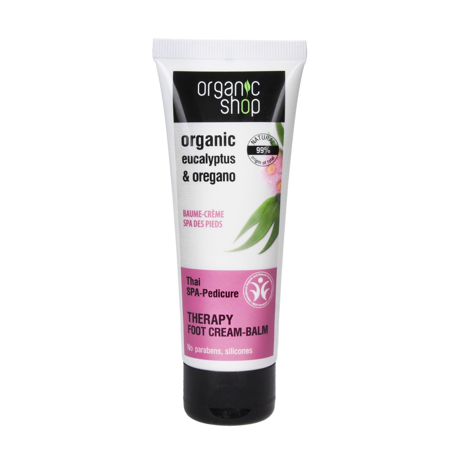 

Крем-бальзам для ніг Organic Shop Foot Cream Therapy Тайський Spa-педикюр, 75 мл