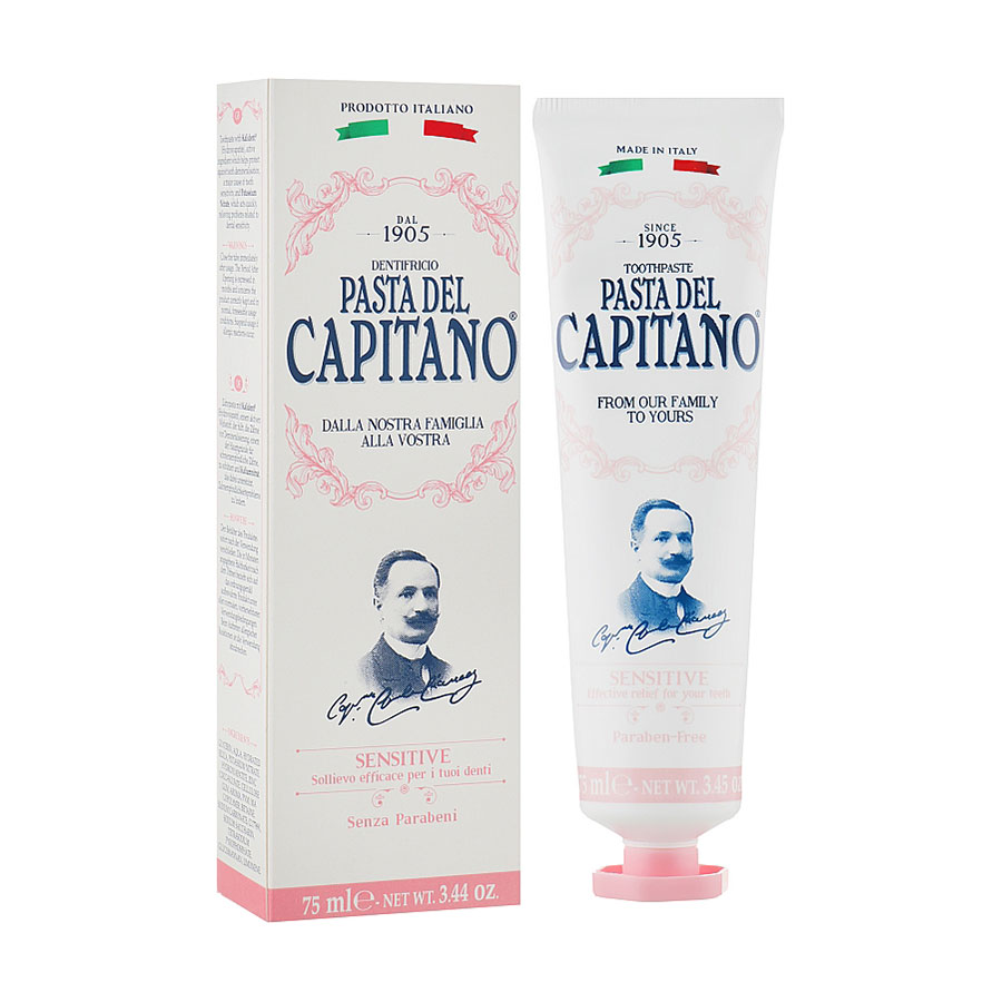 

Уцінка! Зубна паста Pasta del Capitano 1905 Sensitive для чутливих зубів, 75 мл