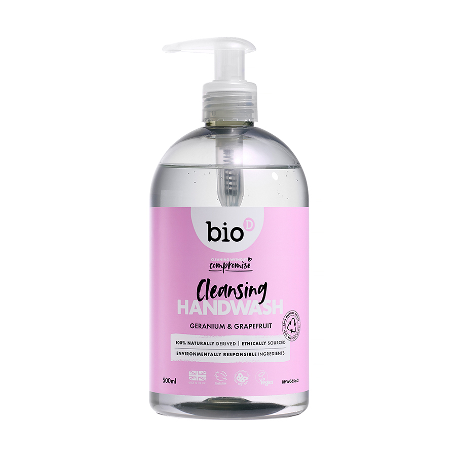 

Уцінка! Рідке мило Bio-D Sanitising Hand Wash Geranium дезінфекційне, 500 мл