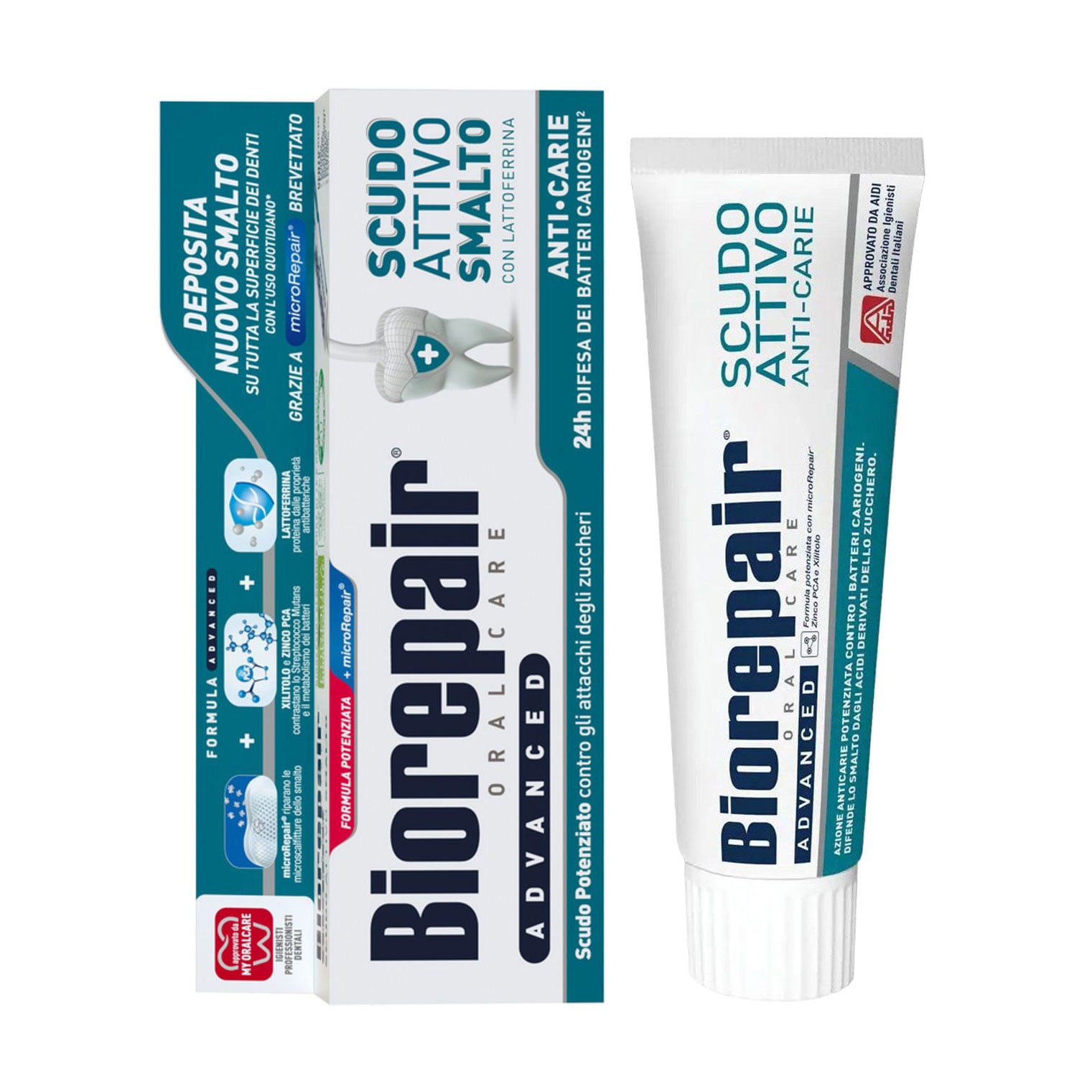 

Уцінка! Зубна паста BioRepair Oral Care Advanced Scudo Attivo Smalto Anti Carie Досконалий захист, 75 мл