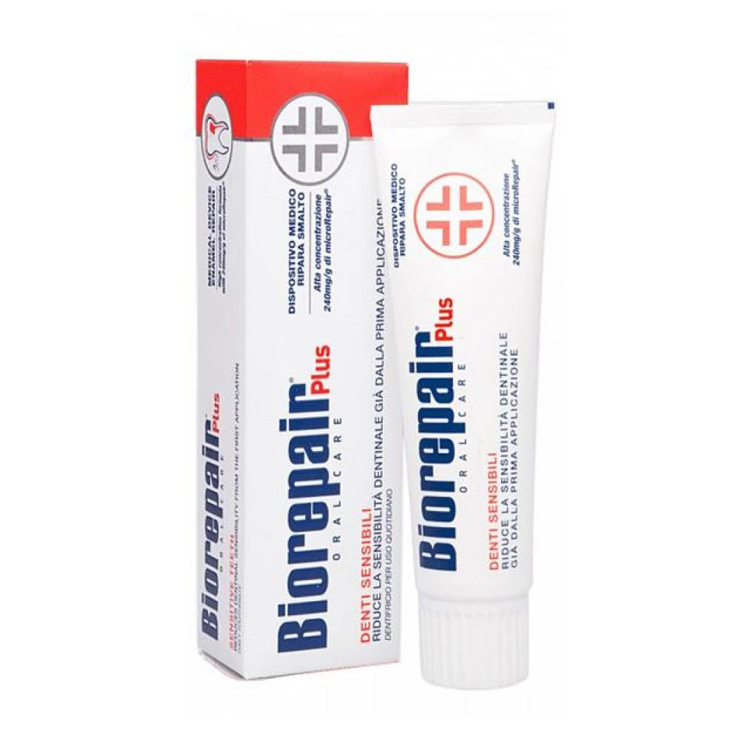 

Уцінка! Зубна паста Biorepair Plus Oral Care Sensitive Teeth Професійне позбавлення чутливості, 75 мл