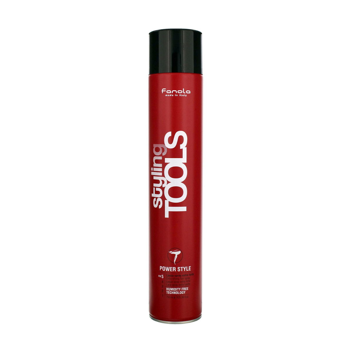 

Лак для волосся Fanola Tools Power Style Lacquer Spray Extra Strong екстрасильної фіксації, 750 мл