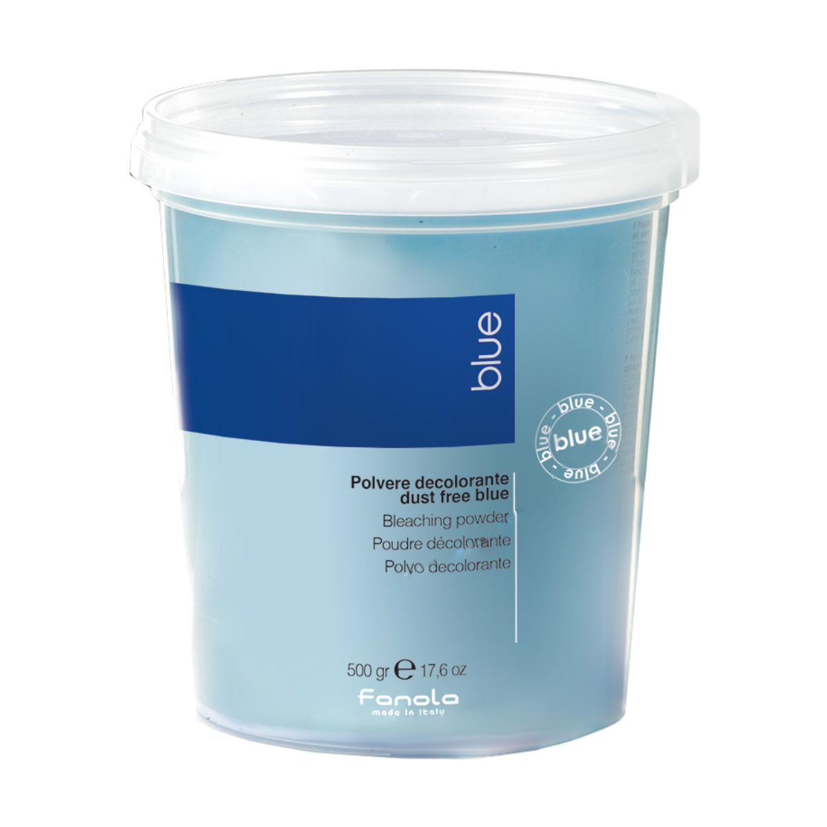 

Освітлювальний порошок для волосся Fanola De-Color Compact Blue блакитний, 500 г
