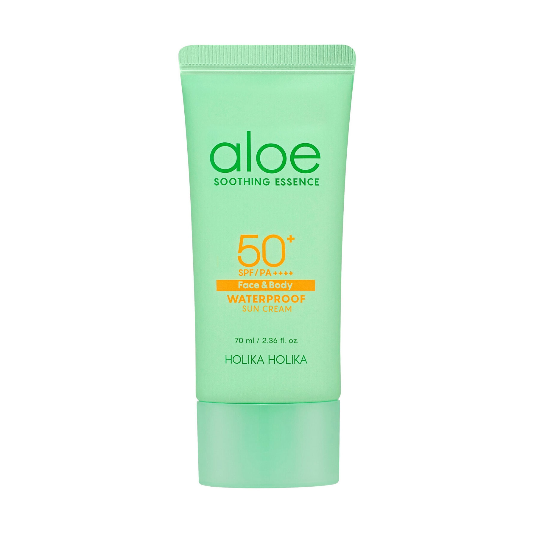 

Сонцезахисна есенція з алое Holika Holika Aloe Soothing Essence Waterproof Sun Cream SPF 50+/PA ++++, 70 мл
