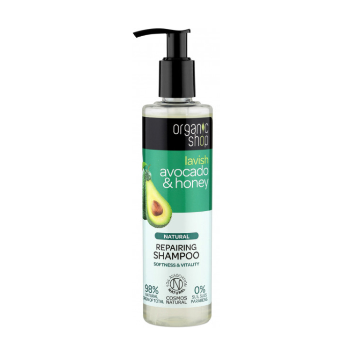 

Відновлювальний шампунь для волосся Organic Shop Lavish Avocado & Honey Repairing Shampoo, 280 мл