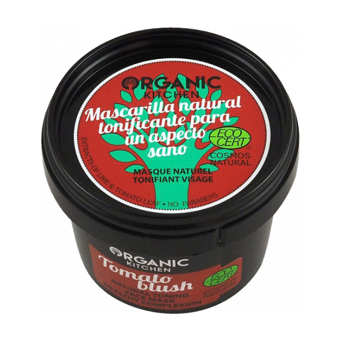 

Тонізувальна маска для обличчя Organic Kitchen Natural Toning Face Mask Томатний рум'янець, 100 мл