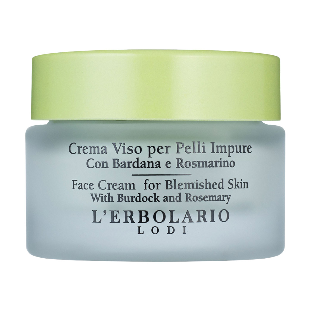 

Уцінка! Крем для обличчя L'Erbolario Crema Viso per Pelli Impure для проблемної шкіри, на основі розмарину і реп'яху, 30 мл