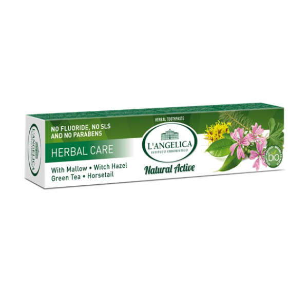 

Зубна паста L'angelica Natural Active Herbal Care Натуральний трав'яний догляд, 75 мл