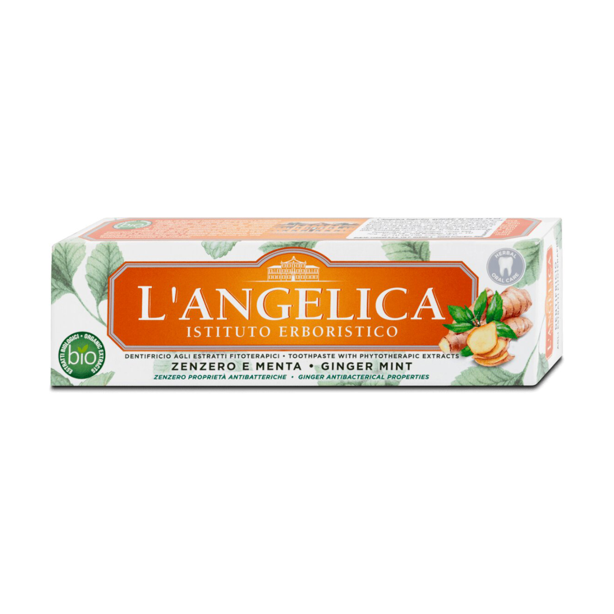 

Зубна паста L'Angelica Ginger Mint Імбир та м'ята, 75 мл