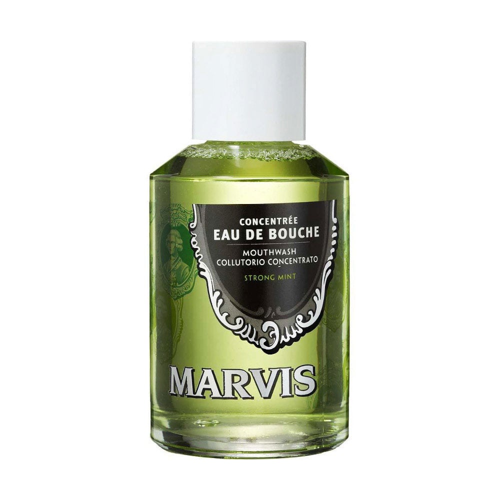 

Уцінка! Концентрований ополіскувач для ротової порожнини Marvis Concentrate Strong Mint Mouthwash Інтенсивна м'ята, 120 мл