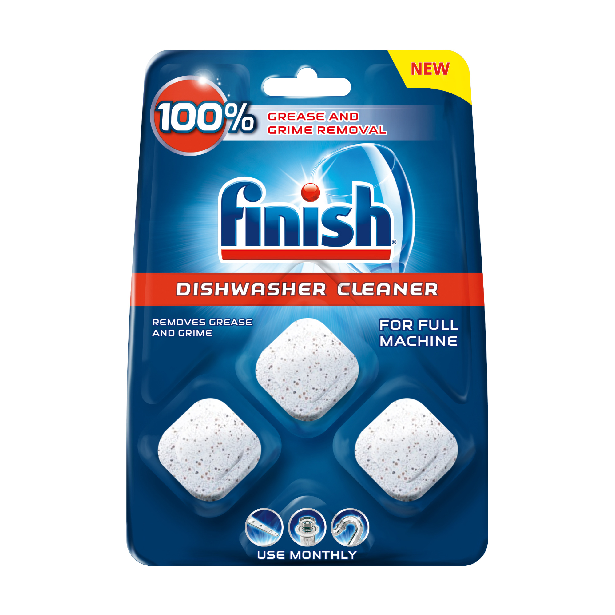 

Уцінка! Засіб для очищення посудомийних машин Finish Dishwasher Cleaner, 3 шт