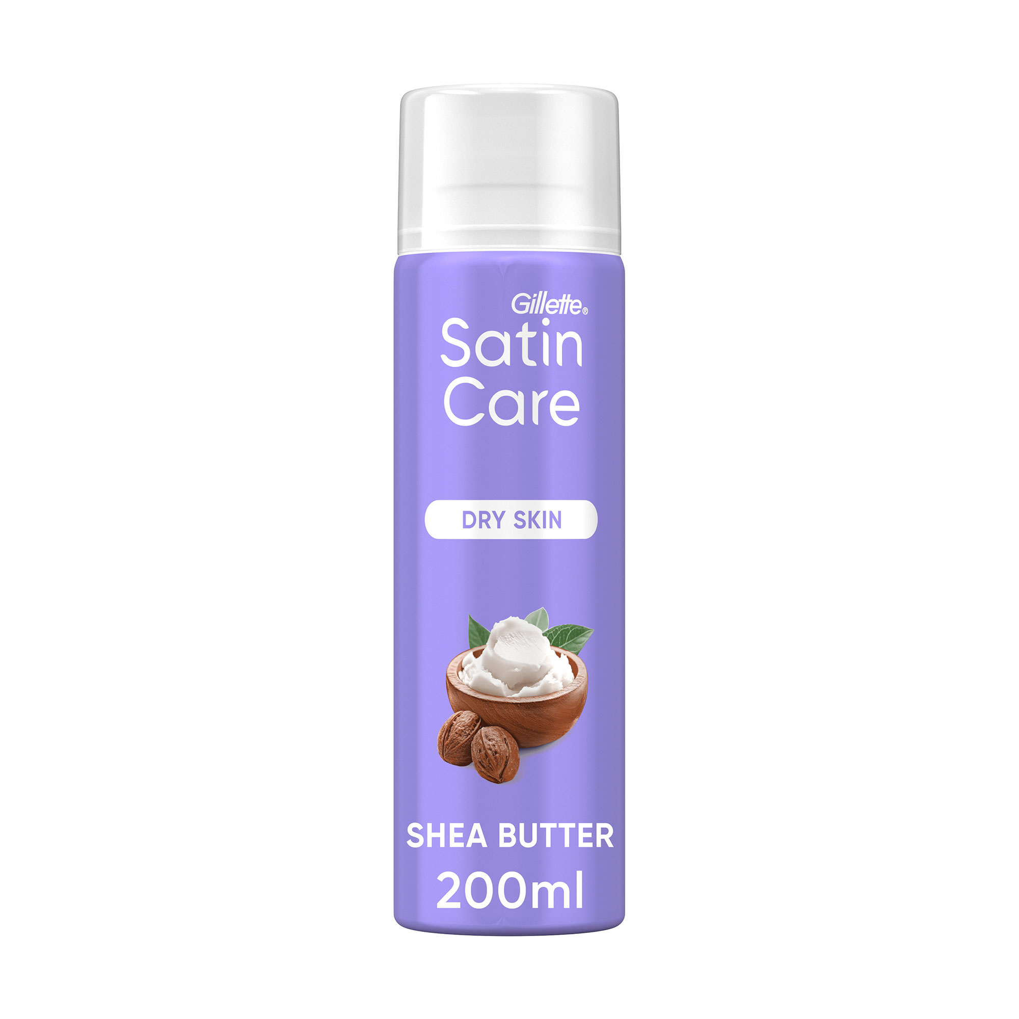 

Гель для гоління Gillette Satin Care Dry Skin Shea Butter Silk Shave Gel жіночий, для сухої шкіри, 200 мл