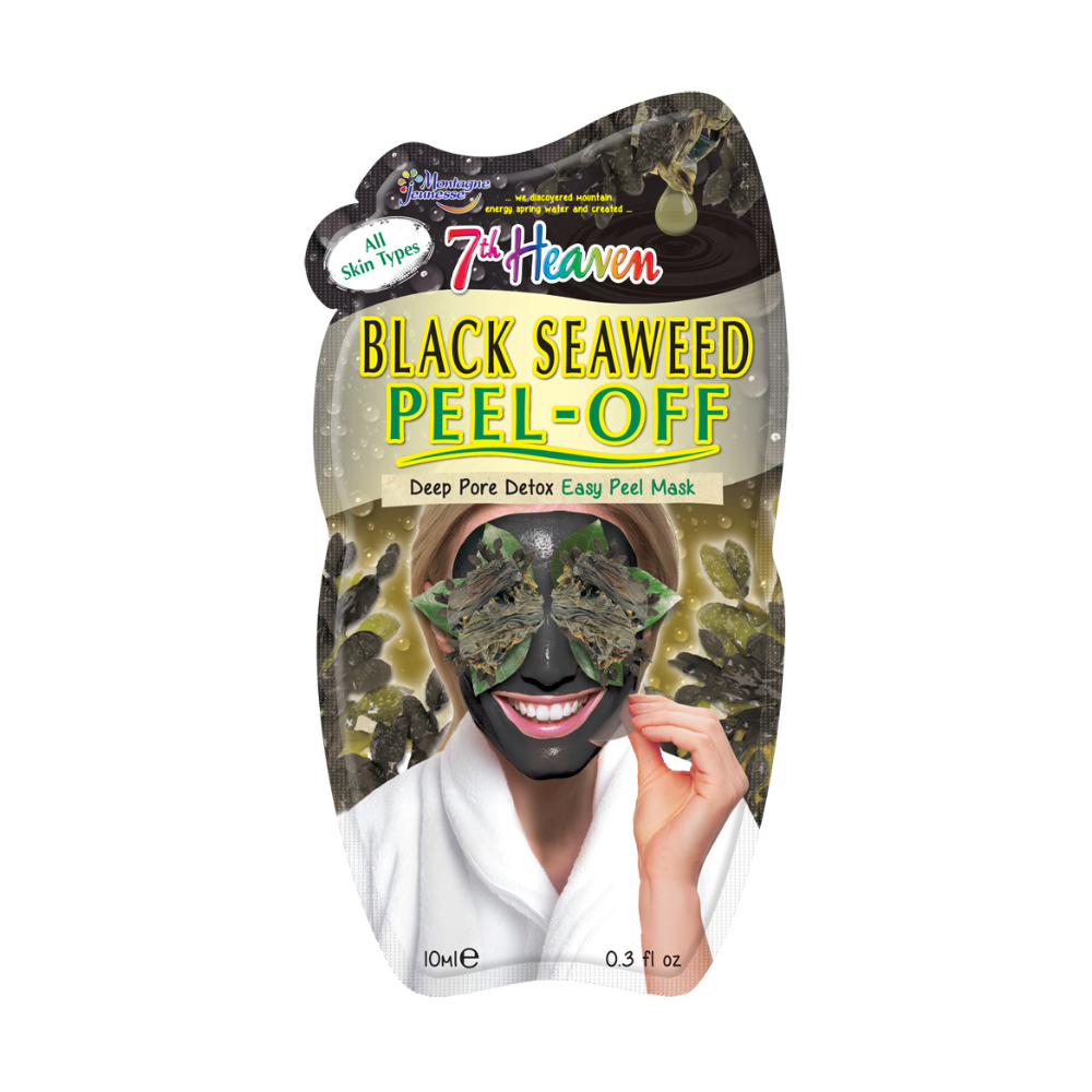 

Маска-плівка для обличчя 7th Heaven Black Seaweed Peel Off Mask Чорні водорості, 10 г