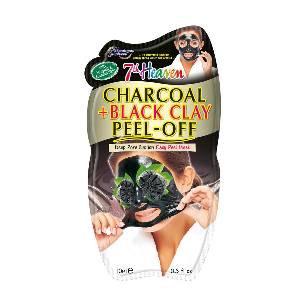 

Маска-плівка для обличчя 7th Heaven Charcoal & Black Clay Peel Off Деревне вугілля і чорна глина, 10 г