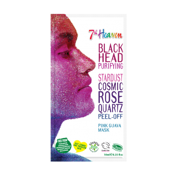 

Рожева маска-плівка для обличчя 7th Heaven Stardust Cosmic Rose Quartz Peel-Off Pink Guava Mask, 10 г