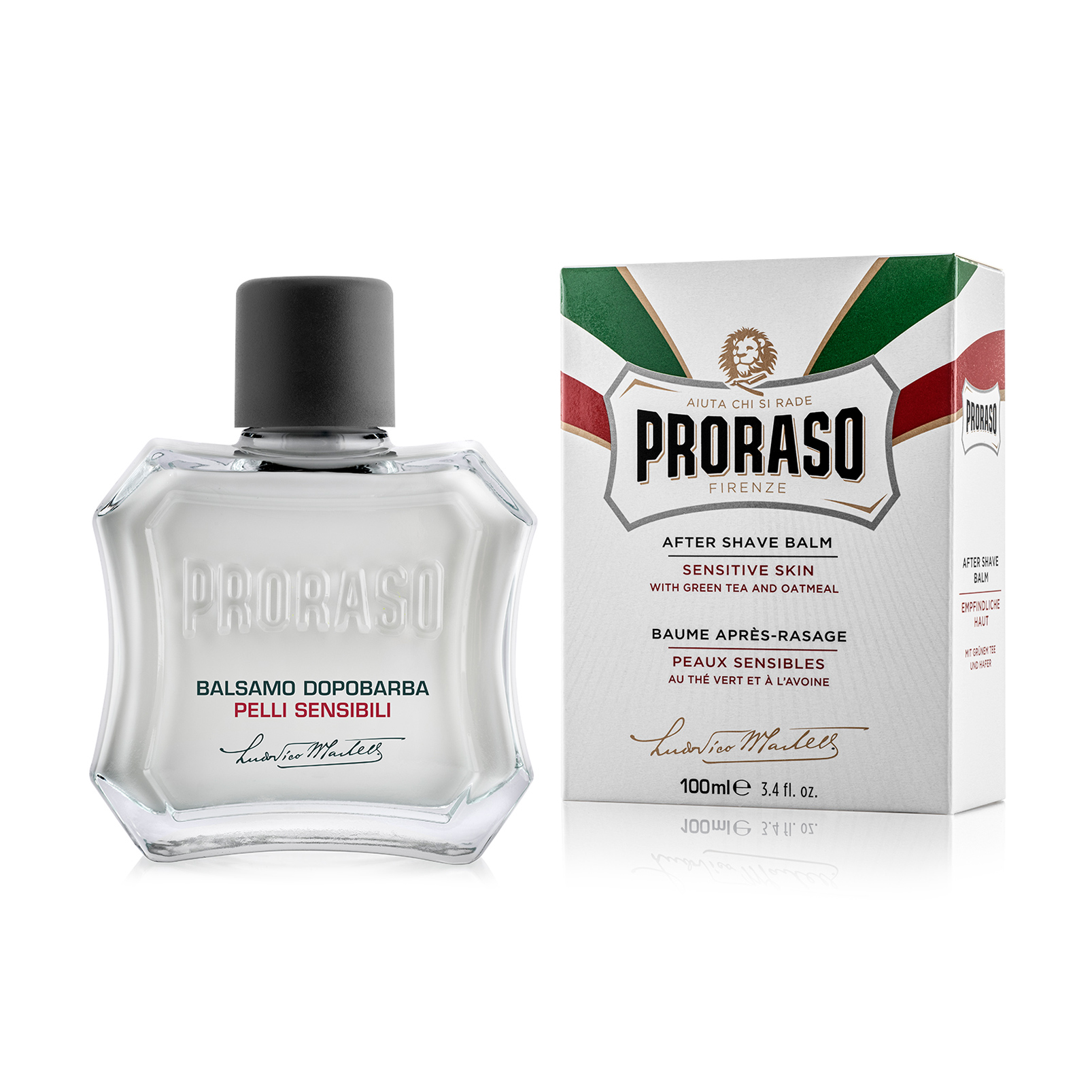

Уцінка! Бальзам після гоління Proraso After Shave Balm Sensitive Skin для чутливої шкіри з екстрактом зеленого чаю та вівса, 100 мл