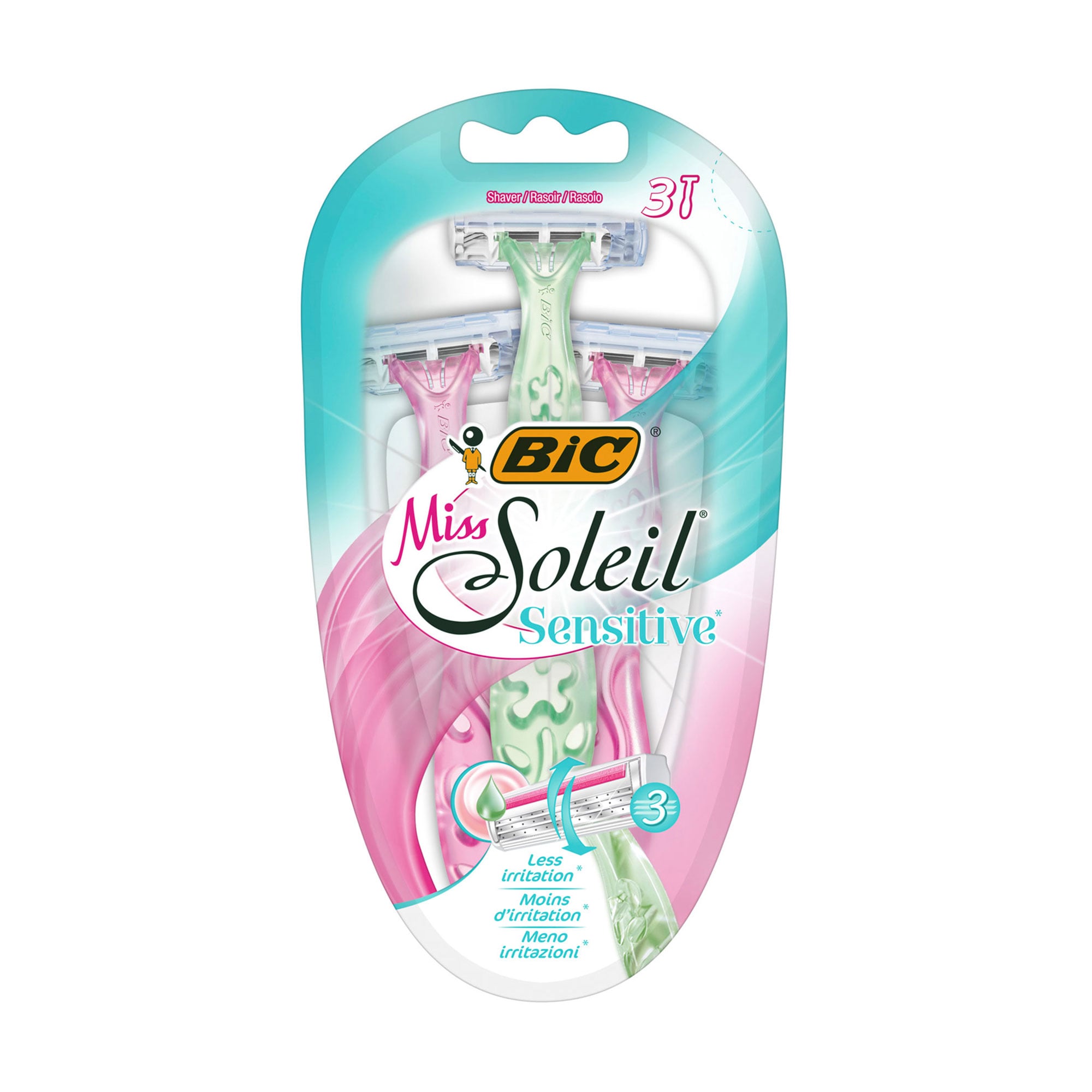 

Бритви одноразові Bic Miss Soleil Sensitive жіночі, 3 шт