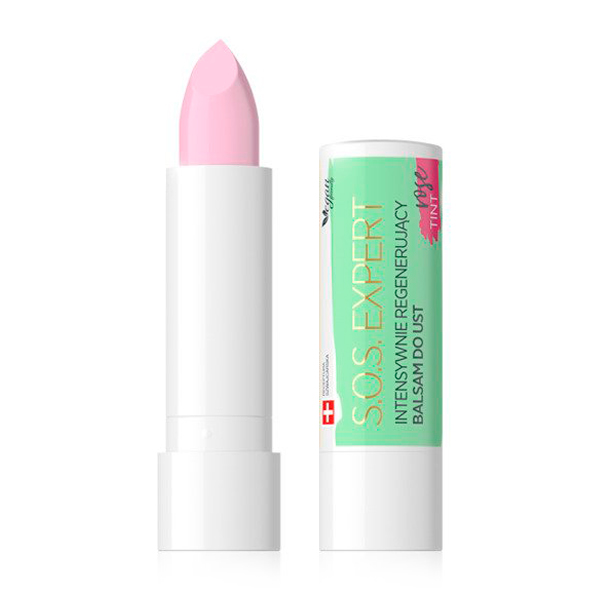 

Бальзам для губ Eveline Cosmetics S.O.S. Expert Rose Tint Lip Balm регенерувальний рожевий, 4.5 г