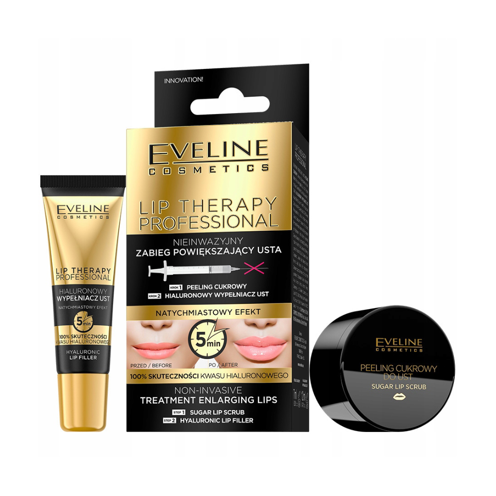 

Набір для губ Eveline Cosmetics Lip Therapy Professional (скраб 7 мл, філер 12 мл)