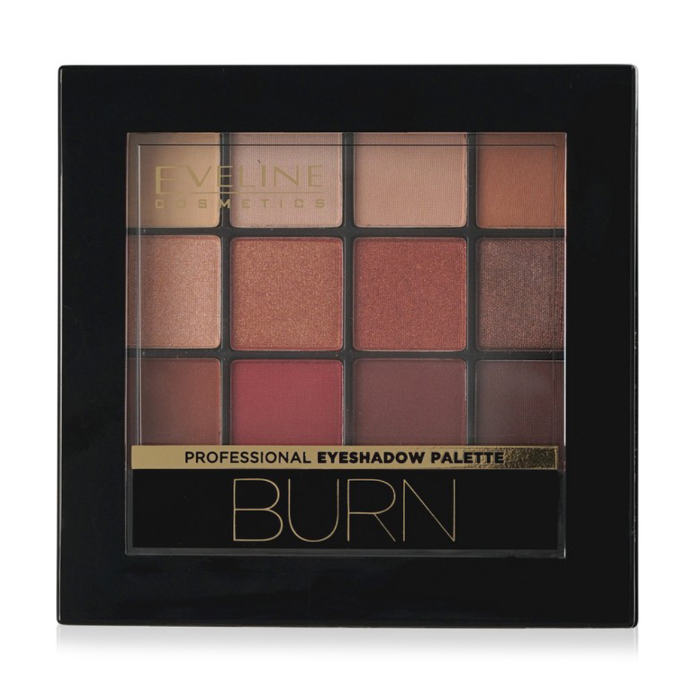 

Палетка тіней для повік Eveline Cosmetics All In One Eyeshadow Palette 03 Burn, 12 г