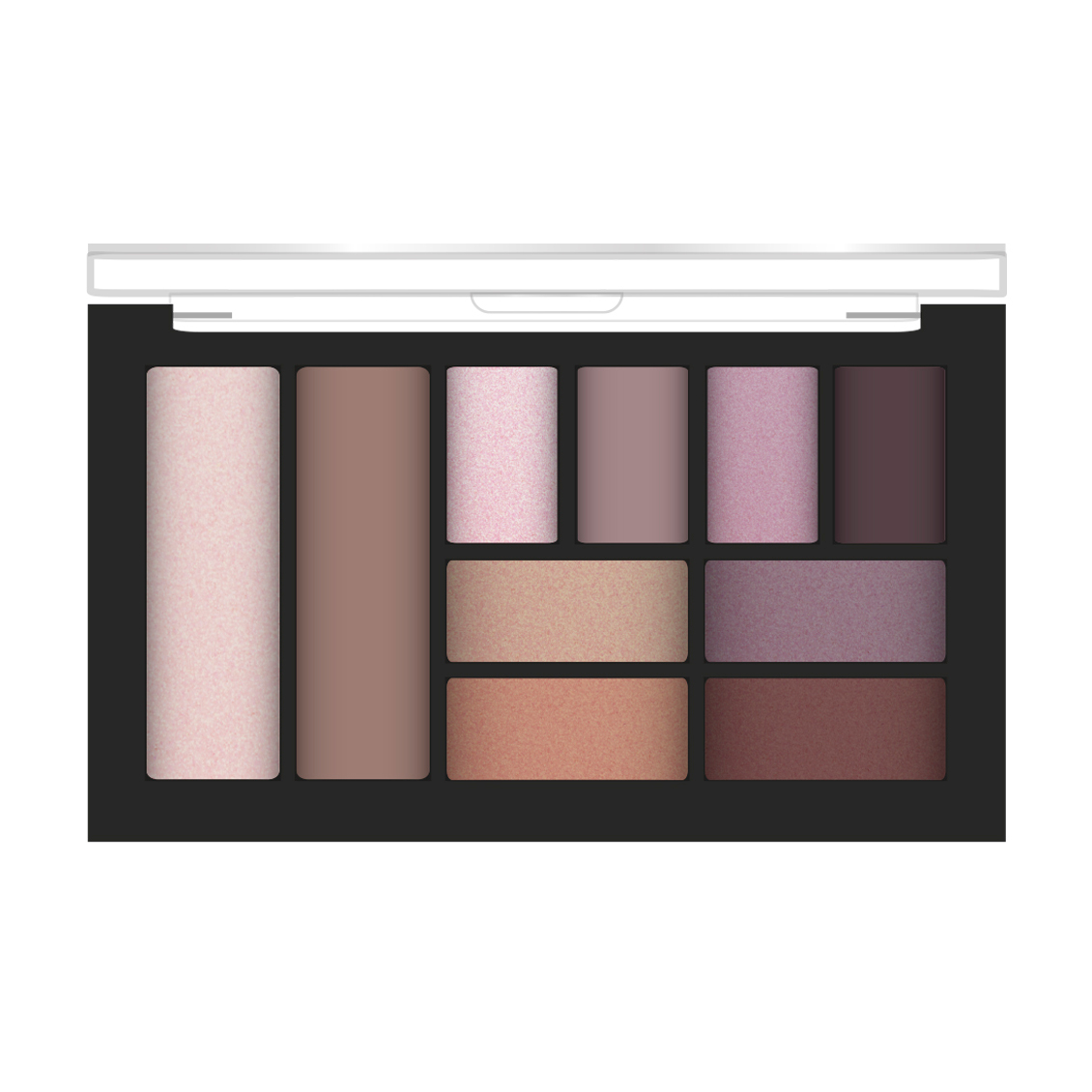 

Палетка для макіяжу Parisa Cosmetics So Natural Palette E405 02 (тіні, хайлайтер, контур), 15.5 г