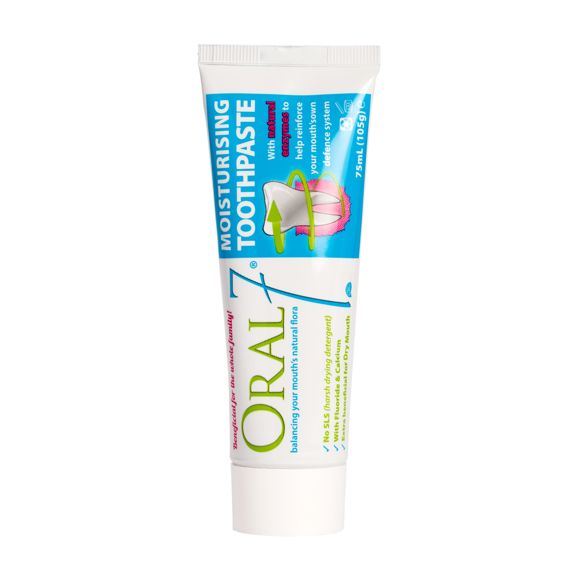 

Зубна паста Oral7 Moisturising Toothpaste Активне зволоження та відновлення, 105 г (75 мл)