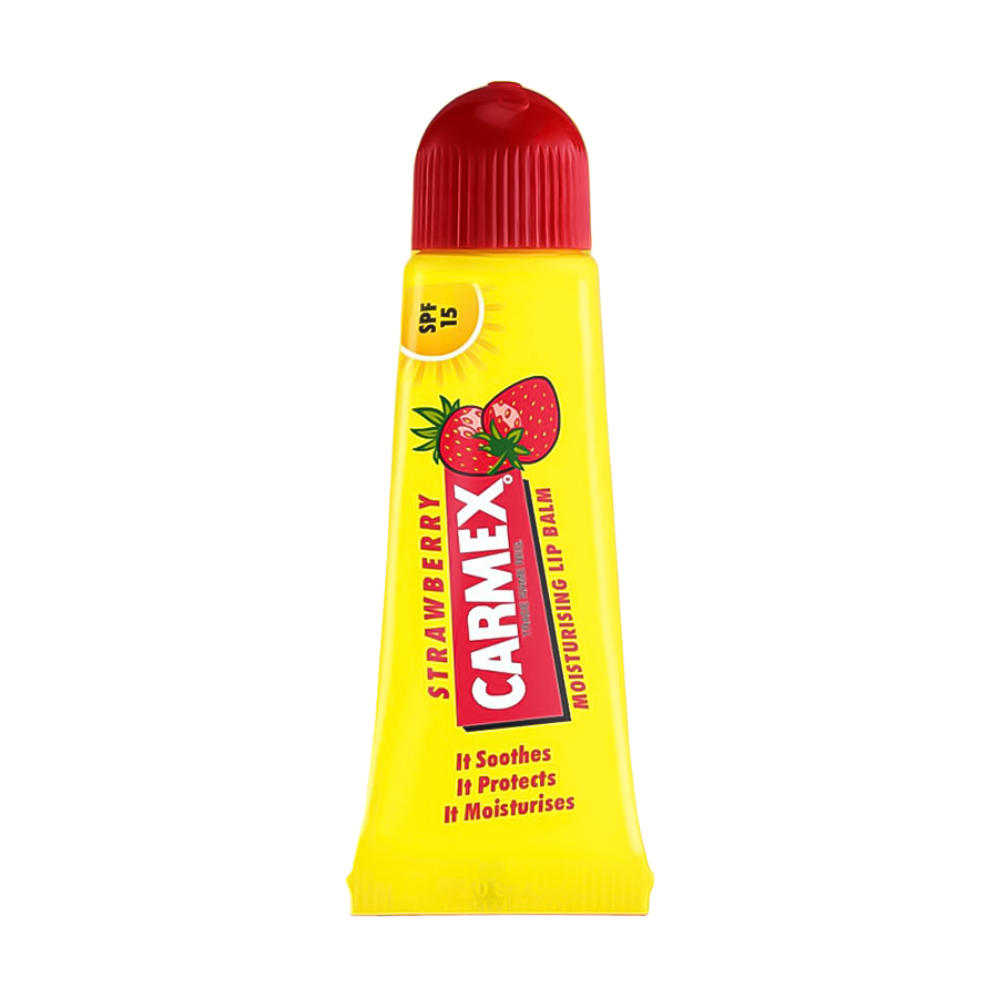 Зволожувальний бальзам для губ Carmex Moisturising Lip Balm SPF 15 Strawberry Полуниця, 10 г