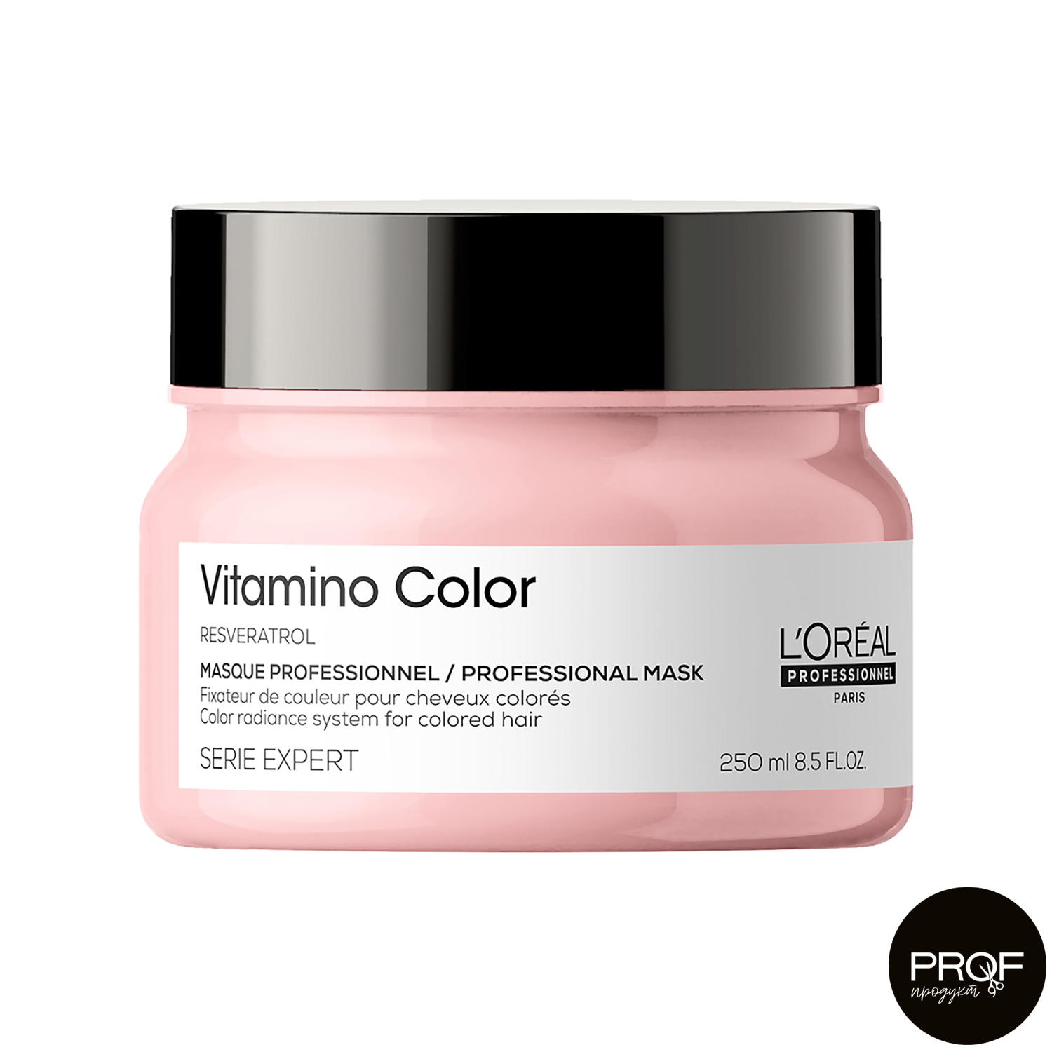 

Уцінка! Маска L'Oreal Professionnel Serie Expert Vitamino Color Resveratrol Mask для захисту та збереження кольору фарбованого волосся, 250 мл
