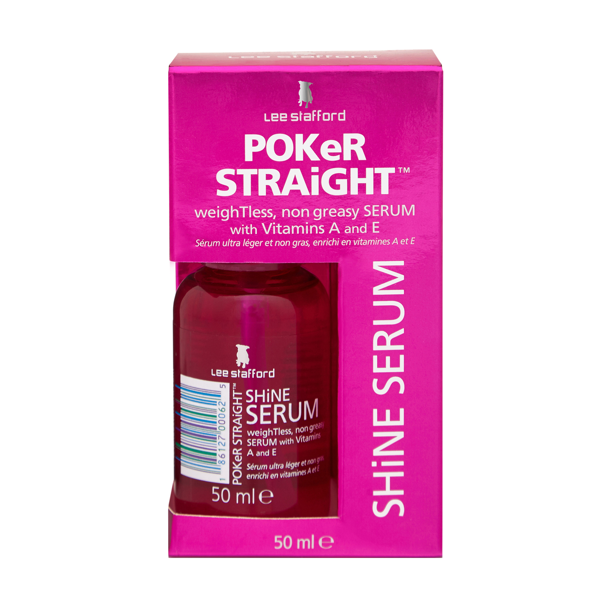 

Сироватка для блиску волосся Lee Stafford Poker Straight Shine Serum з вітамінами A і E, 50 мл