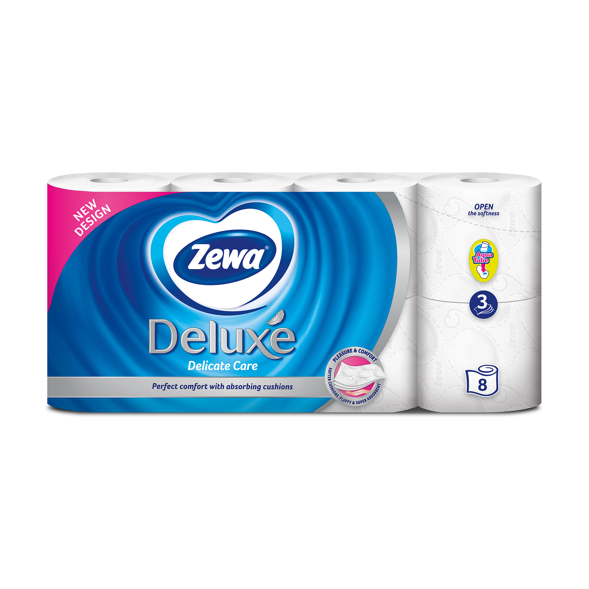 

Подарунок! Туалетний папір Zewa Deluxe білий, 8 шт