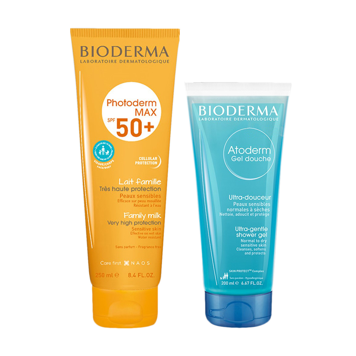 

Набір Bioderma Photoderm Max (молочко сонцезахистне, SPF50, 250 мл + очищувальний гель для душу, 200 мл)