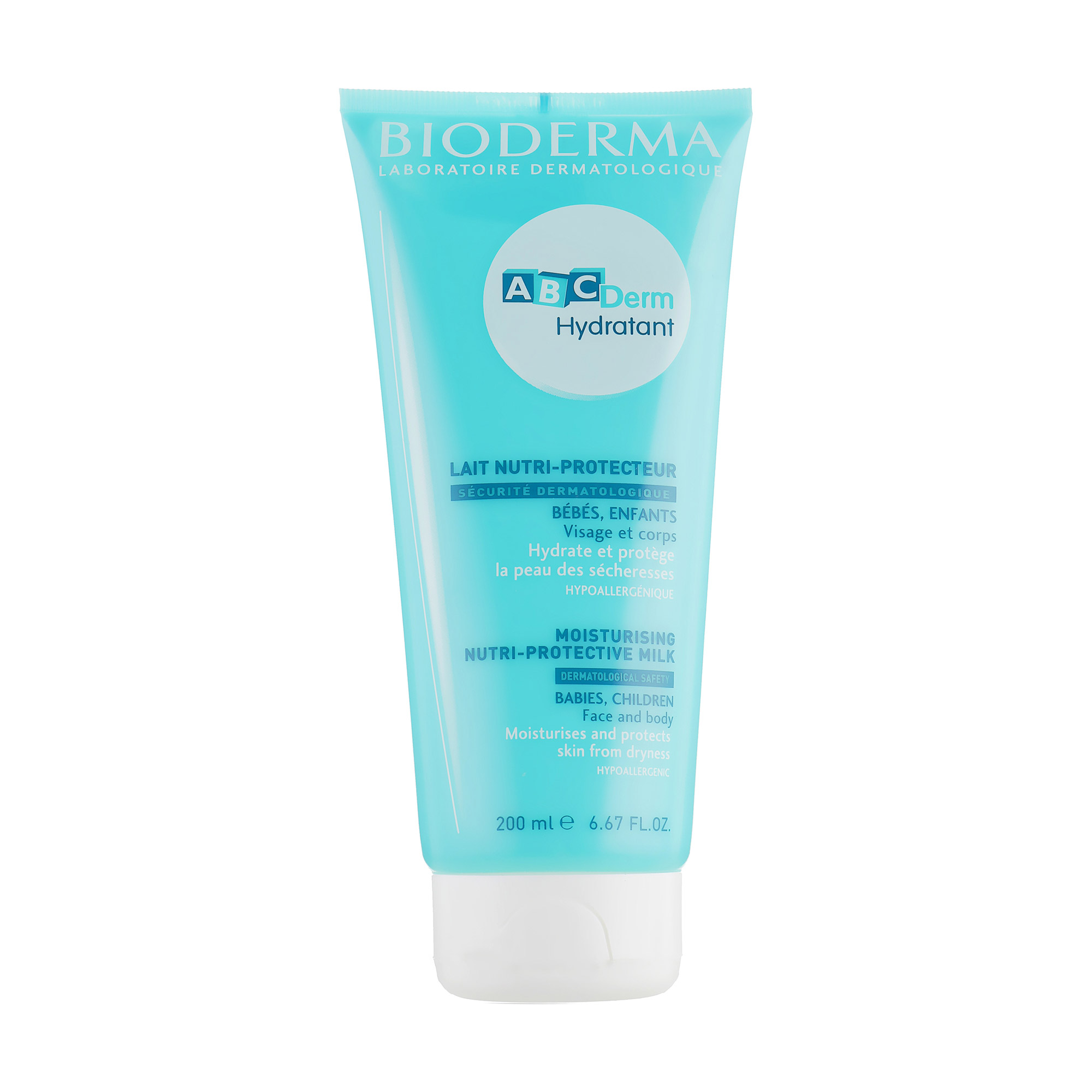 

Зволожувальне молочко для обличчя та тіла Bioderma АВСDerm Hydratant Moisturising Nutri-Protective Milk, 200 мл