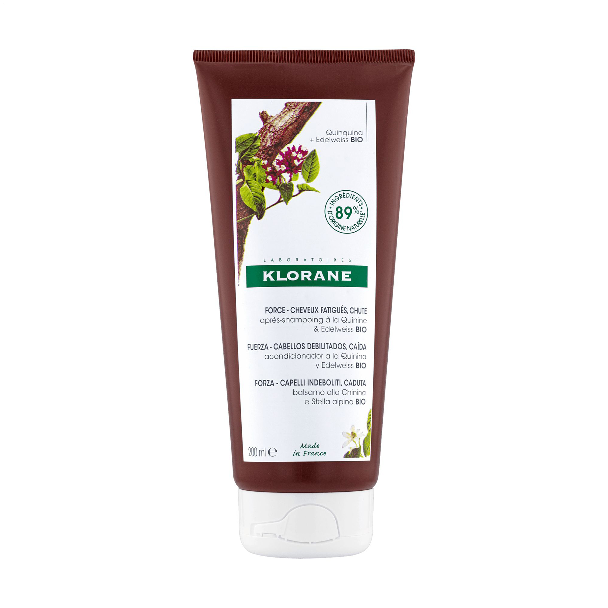 

Уцінка! Бальзам-ополіскувач для волосся Klorane Force Conditioner Quinine & Edelweiss Bio, 200 мл