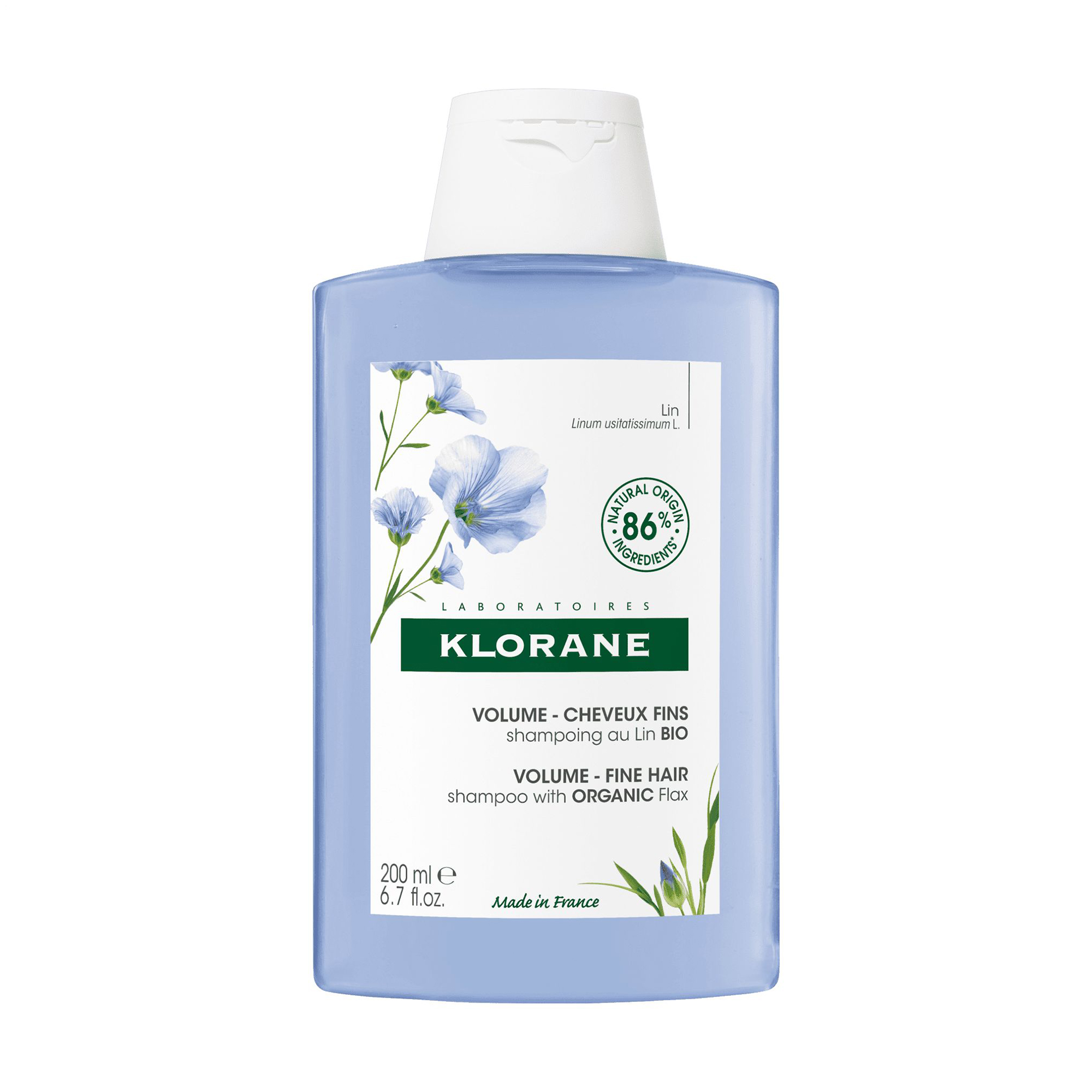 

Уцінка! Шампунь для додання об'єму тонкому волоссю Klorane Shampoo with Flax Fiber з екстрактом лляного волокна, 200 мл