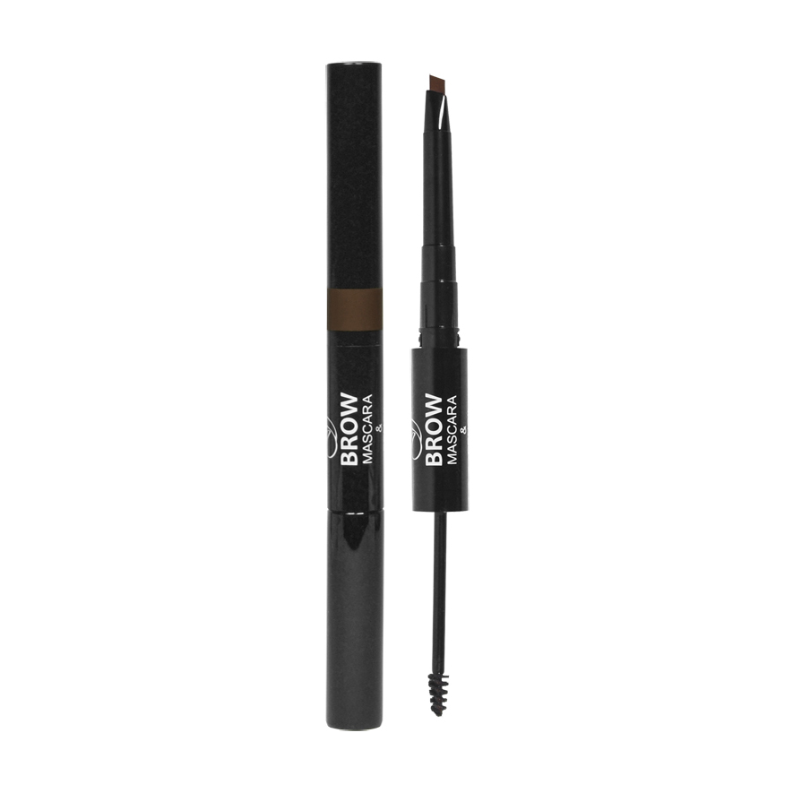 

Туш та олівець для брів FFleur Eyebrow Sculpt Mascara & Pencil Art BME-17 Dark Brown, 2.4 мл, 0.35 г