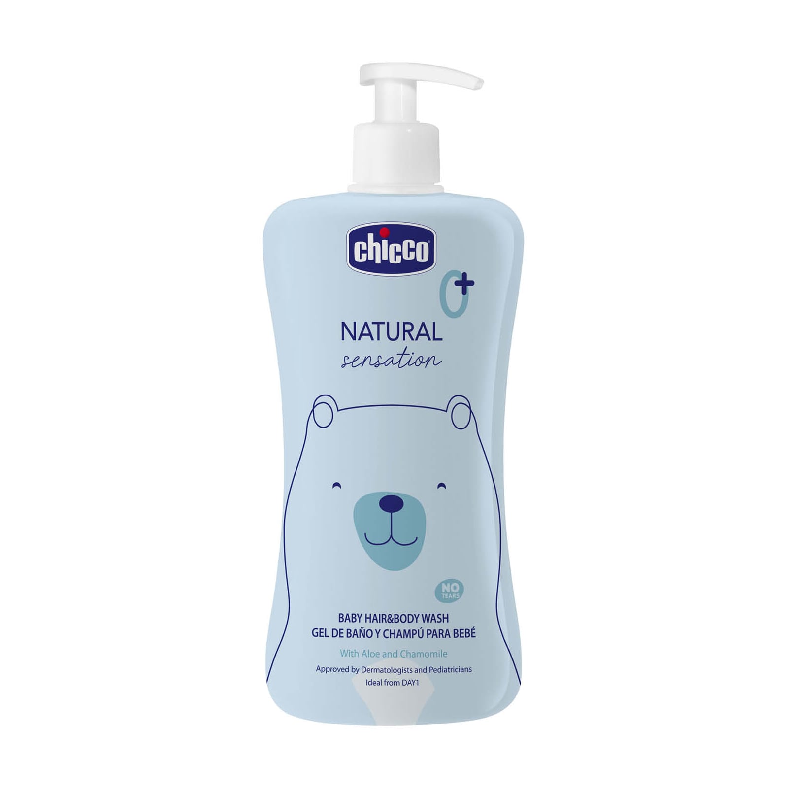 

Дитячий гель-шампунь Chicco Natural Sensation Baby Hair & Body Wash з алое вера та ромашкою, 500 мл