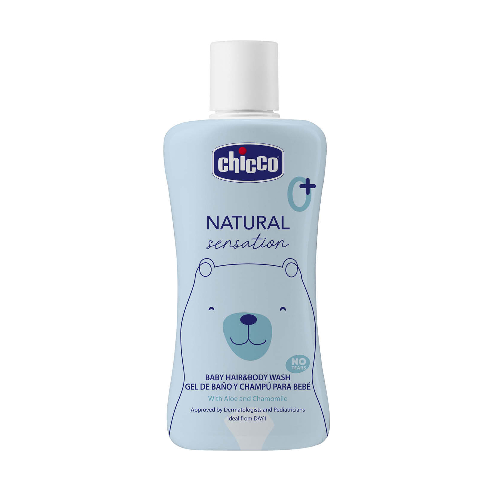 

Уцінка! Дитячий гель-шампунь Chicco Natural Sensation Baby Hair & Body Wash з алое вера та ромашкою, 200 мл