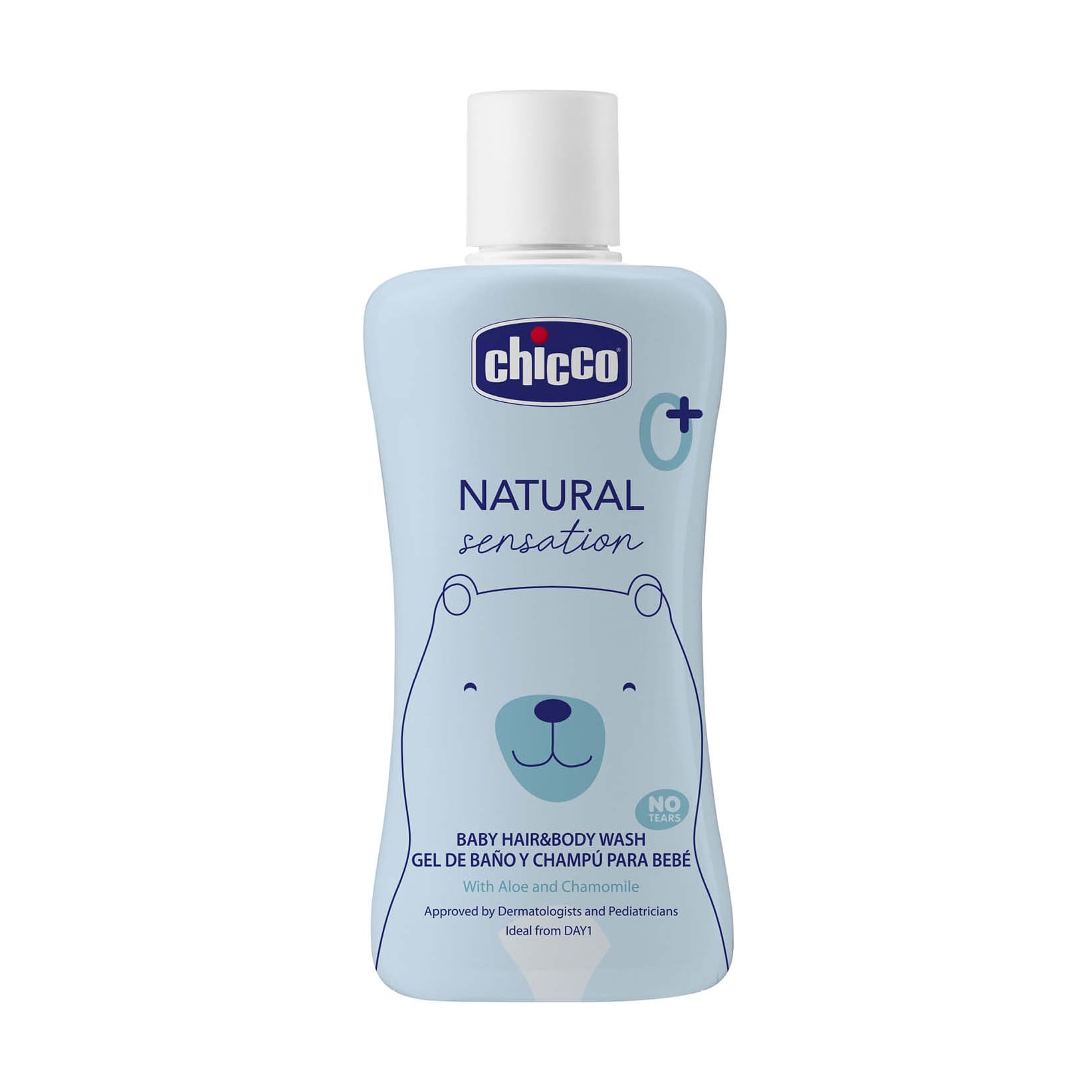Дитячий гель-шампунь Chicco Natural Sensation Baby Hair & Body Wash з алое вера та ромашкою, 200 мл