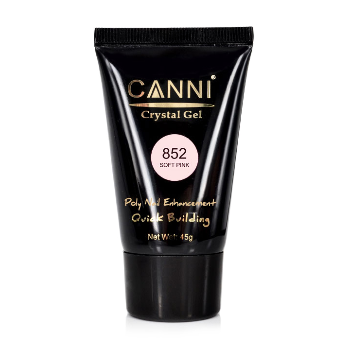 

Уцінка! Конструювальний гель для нігтів Canni Crystal Gel 852 Soft Pink, 45 г