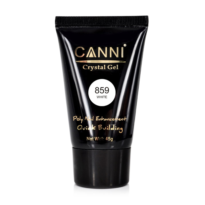 

Уцінка! Конструювальний гель для нігтів Canni Crystal Gel 859 White, 45 г